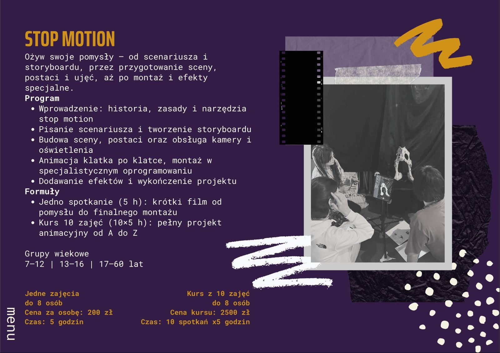Makieta warsztatu Stop Motion