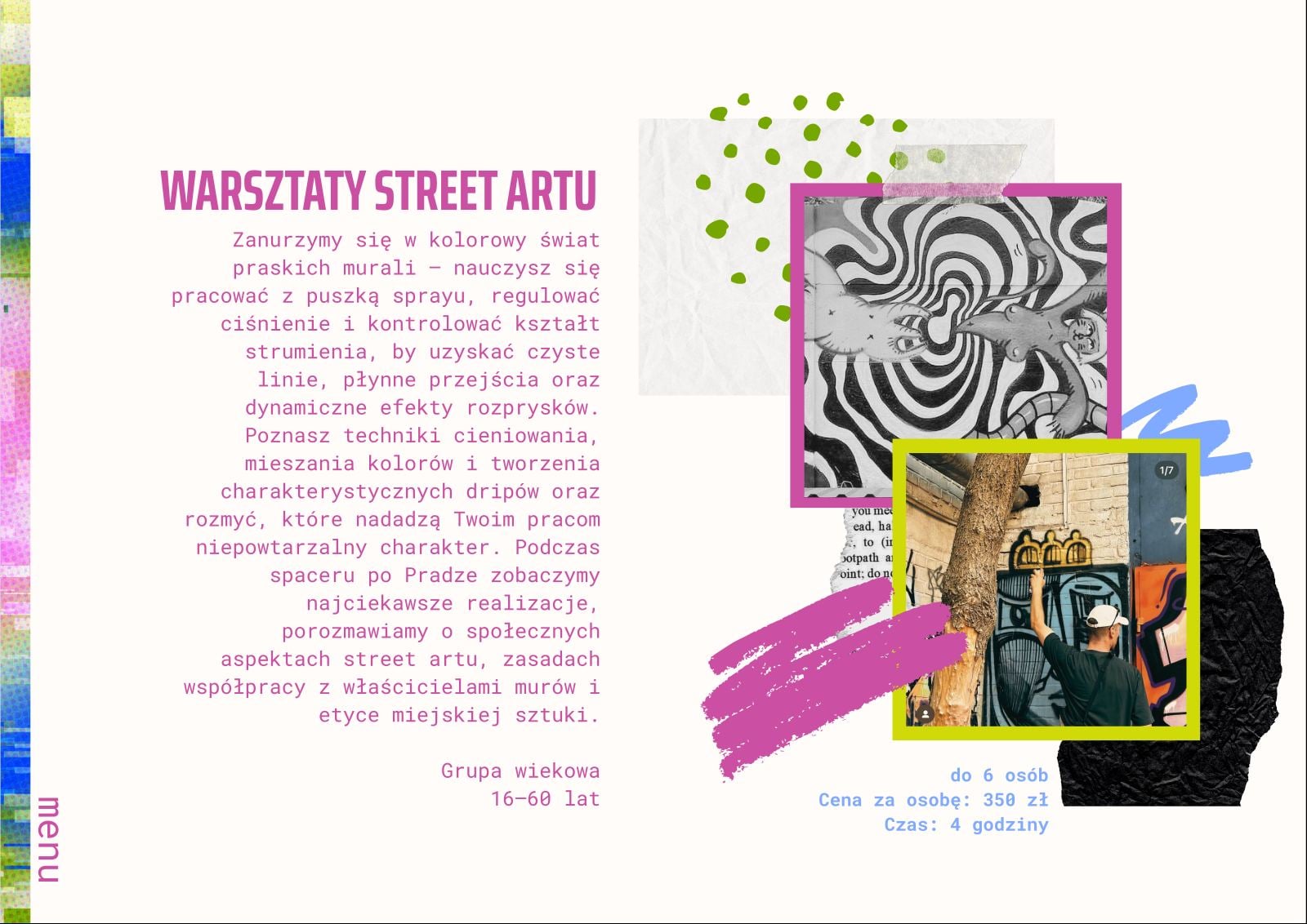 Makieta warsztatu Street Art